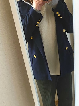 「HARUTA」｜「アイテム（その他アウター）」を使った、ぴよ美さん（レディース・168cm）の春コーディネート