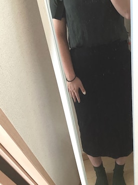 「MOLESKINE（モレスキン）のアイテム」を使った、ぴよ美さん（レディース・168cm）の夏コーディネート