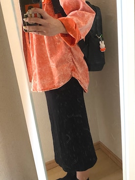 「MOLESKINE（モレスキン）のアイテム」を使った、ぴよ美さん（レディース・168cm）の秋コーディネート