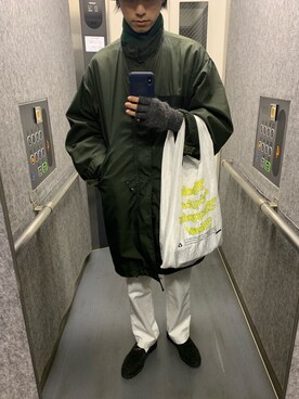 「Black Sheep（ブラックシープ）のアイテム（その他）」を使った、1さん（メンズ・175cm）の冬コーディネート