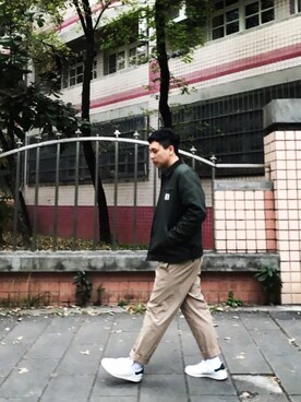 「Carhartt WIP（カーハートダブリューアイピー）のアイテム（ブルゾン）」を使った、Eason_Luさん（メンズ・170cm）の冬コーディネート