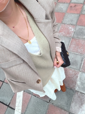 yuさん(レディース・160cm)の春コーディネート