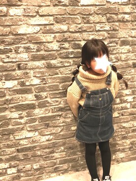 「OSHKOSH（オシュコシュ）のアイテム（ジャンパースカート）」を使った、mimimiさん（キッズ・110cm）の夏コーディネート
