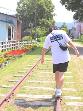 「アイテム（カメラ/カメラグッズ）」を使った、しーしさん（レディース・164cm）の夏コーディネート