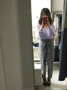 「ラベンダー」｜かほさん（レディース・150cm）の春コーディネート