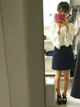 「RD（ルージュ ディアマン）のアイテム」を使った、かほさん（レディース・150cm）の春コーディネート