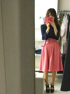 「RD（ルージュ ディアマン）のアイテム」を使った、かほさん（レディース・150cm）の春コーディネート