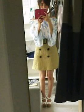 「one way（ワンウェイ）のアイテム（シューズ）」を使った、かほさん（レディース・150cm）の春コーディネート