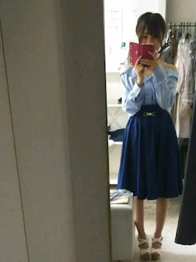 「one way（ワンウェイ）のアイテム（シューズ）」を使った、かほさん（レディース・150cm）の春コーディネート