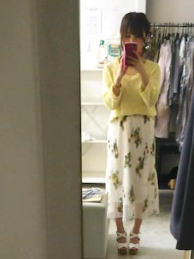 「one way（ワンウェイ）のアイテム（シューズ）」を使った、かほさん（レディース・150cm）の春コーディネート