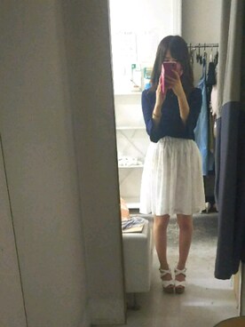 「one way（ワンウェイ）のアイテム（シューズ）」を使った、かほさん（レディース・150cm）の夏コーディネート