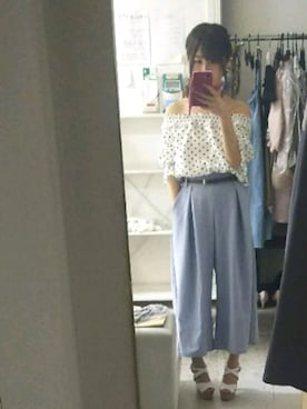 「one way（ワンウェイ）のアイテム（シューズ）」を使った、かほさん（レディース・150cm）の夏コーディネート