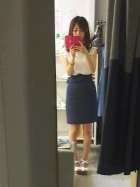 「one way（ワンウェイ）のアイテム（シューズ）」を使った、かほさん（レディース・150cm）の夏コーディネート