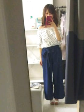 「one way（ワンウェイ）のアイテム（シューズ）」を使った、かほさん（レディース・150cm）の夏コーディネート