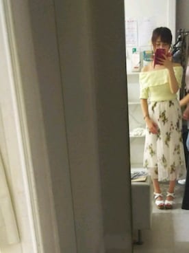 「one way（ワンウェイ）のアイテム（シューズ）」を使った、かほさん（レディース・150cm）の夏コーディネート