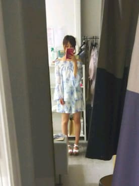 「one way（ワンウェイ）のアイテム（シューズ）」を使った、かほさん（レディース・150cm）の夏コーディネート