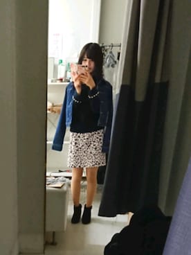 「RD（ルージュ ディアマン）のアイテム（ジャケット/アウター）」を使った、かほさん（レディース・150cm）の秋コーディネート