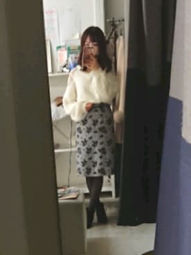 「RD（ルージュ ディアマン）のアイテム」を使った、かほさん（レディース・150cm）の冬コーディネート