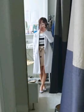 「CECIL McBEE（セシルマクビー）のアイテム（チェスターコート）」を使った、かほさん（レディース・150cm）の春コーディネート