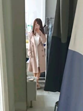 「RAY CASSIN（レイカズン）のアイテム（トレンチコート）」を使った、かほさん（レディース・150cm）の春コーディネート