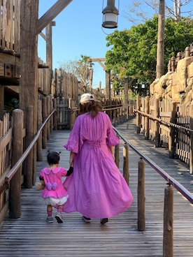 「Ungrid（アングリッド）のフレイドヘムストスリ（デニムパンツ）」を使った、SAORIさん（レディース・155cm）の春コーディネート