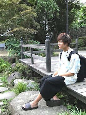 伊藤 輝さん（メンズ・177cm）の夏コーディネート