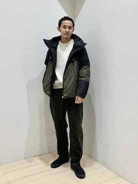 BEAMS HEART / 2トーン フード ブルゾンを使った人気