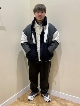 「GERRY（ジェリー）のアイテム（ジャケット/アウター）」を使った、BEAMS HEART MENさん（メンズ・176cm）の冬コーディネート