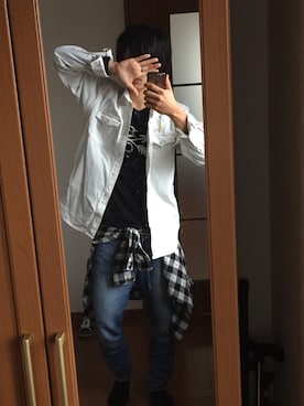 「Burnout」｜「アイテム（その他）」を使った、たぬきさん（メンズ・170cm）の冬コーディネート