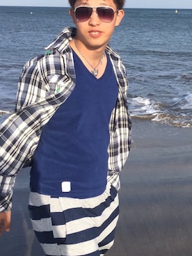 「DOWBL」｜ほっしーさん（メンズ・173cm）の夏コーディネート