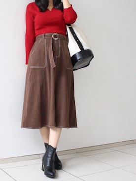 「STYLE DELI（スタイルデリ）のアイテム（バッグ）」を使った、nonameさん（レディース・158cm）の秋コーディネート