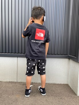 「ザノースフェイス」｜せな　りくさん（キッズ・120cm）の夏コーディネート