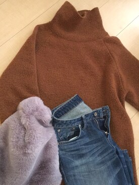 「NETSTAR（ネットスター）のアイテム（ワンピース/ドレス）」を使った、ムーミンさん（レディース・152cm）の冬コーディネート