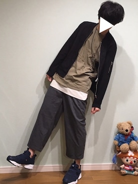 「WEGO（ウィゴー）のアイテム（ブルゾン）」を使った、taiさん（メンズ・178cm）の冬コーディネート