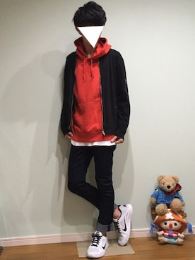 「WEGO（ウィゴー）のアイテム（ブルゾン）」を使った、taiさん（メンズ・179cm）の秋コーディネート