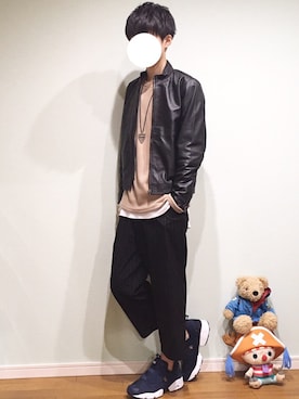 「WEGO（ウィゴー）のアイテム（スラックス）」を使った、taiさん（メンズ・178cm）の春コーディネート