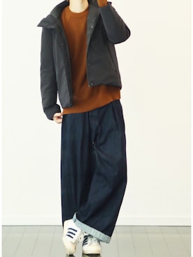「LIDNM（リドム）のアイテム（ダウンジャケット/コート）」を使った、taiさん（メンズ・179cm）の秋コーディネート