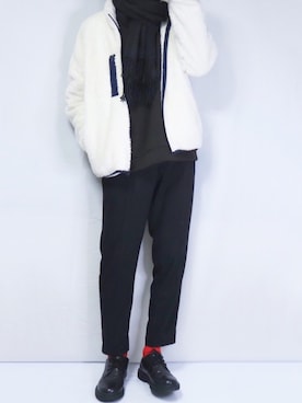 「アイテム（ブルゾン）」を使った、taiさん（メンズ・179cm・10代）の冬コーディネート
