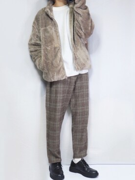 「アイテム（ブルゾン）」を使った、taiさん（メンズ・179cm・10代）の冬コーディネート