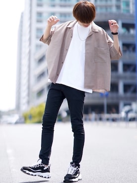 「SKECHERS（スケッチャーズ）のアイテム」を使った、taiさん（メンズ・179cm）の春コーディネート