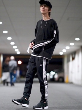 「COOOPER（クーパー）のWEARISTA KEI×COOOPER 別注　ラインリングロンT（Tシャツ/カットソー）」を使った、taiさん（メンズ・179cm）の春コーディネート