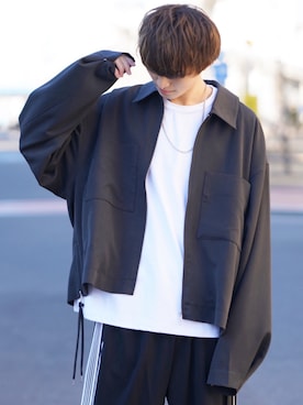 「act'm（アクトム）のアイテム（ブルゾン）」を使った、taiさん（メンズ・179cm）の冬コーディネート