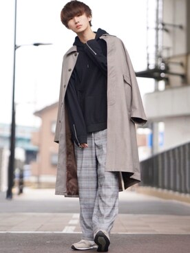 「CASPER JOHN（キャスパージョン）のアイテム（その他アウター）」を使った、taiさん（メンズ・179cm）の冬コーディネート