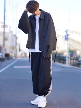 「act'm（アクトム）のアイテム（ブルゾン）」を使った、taiさん（メンズ・179cm）の冬コーディネート