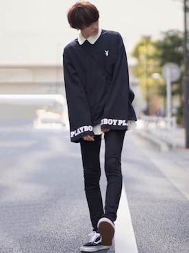 「act'm（アクトム）のアイテム（バッグ）」を使った、taiさん（メンズ・179cm）の春コーディネート