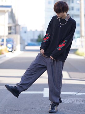 「DOOPZ（ドープス）のアイテム（スニーカー）」を使った、taiさん（メンズ・179cm）の春コーディネート