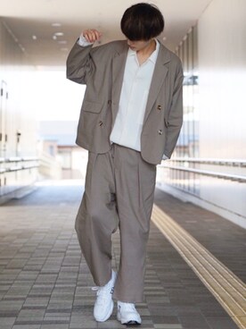 「kutir（クティール）のアイテム（ジャケット/アウター）」を使った、taiさん（メンズ・179cm）の春コーディネート