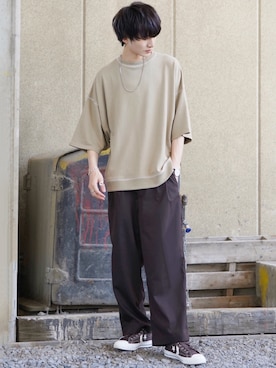 「act'm（アクトム）のアイテム」を使った、taiさん（メンズ・179cm）の春コーディネート