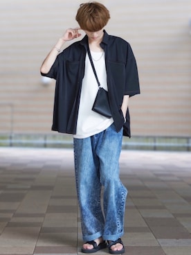「suicoke（スイコック）のアイテム」を使った、taiさん（メンズ・179cm）の夏コーディネート