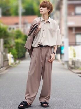 「suicoke（スイコック）のアイテム」を使った、taiさん（メンズ・179cm）の夏コーディネート